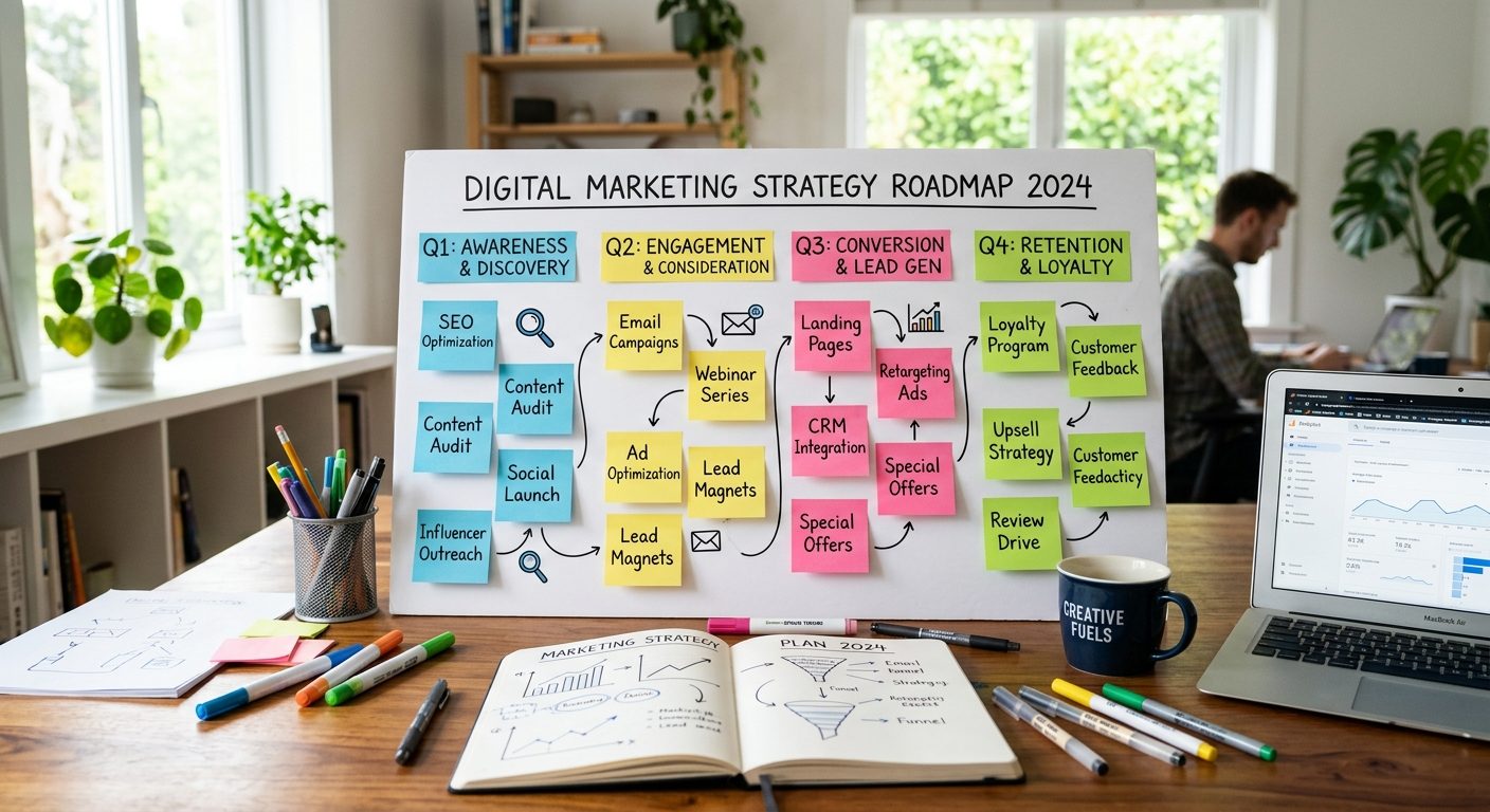 Sådan bygger du en digital markedsføringsstrategi der virker